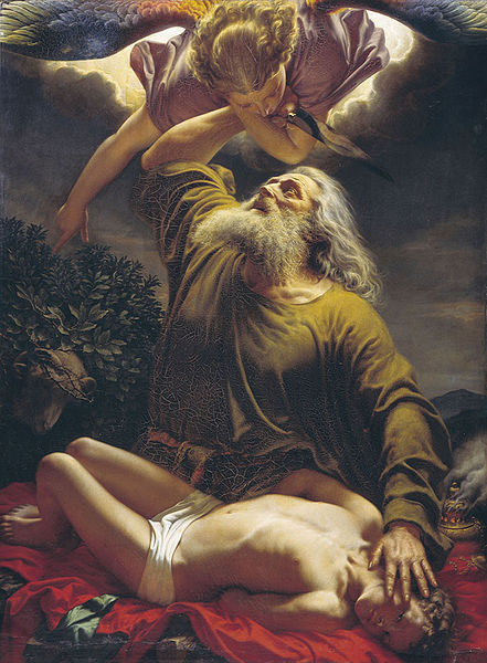 Abraham sacrificing Isaac